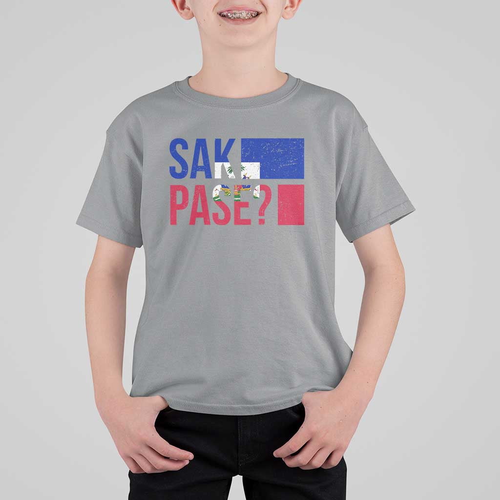 Sak Pase Haitian Creole T Shirt For Kid Haiti Flag Heritage Pride