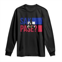 Sak Pase Haitian Creole Long Sleeve Shirt Haiti Flag Heritage Pride