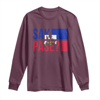 Sak Pase Haitian Creole Long Sleeve Shirt Haiti Flag Heritage Pride