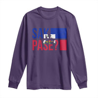 Sak Pase Haitian Creole Long Sleeve Shirt Haiti Flag Heritage Pride