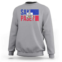 Sak Pase Haitian Creole Sweatshirt Haiti Flag Heritage Pride