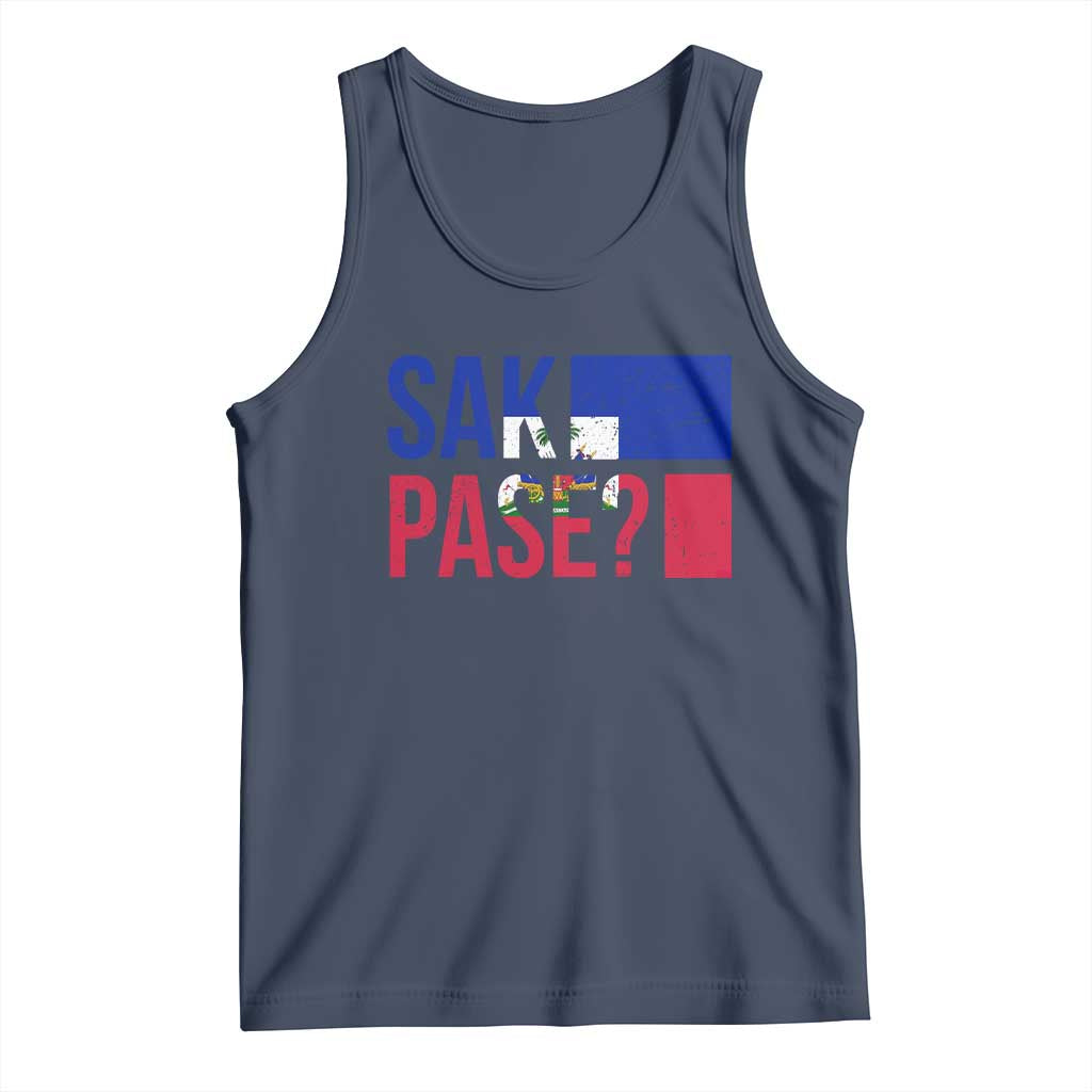 Sak Pase Haitian Creole Tank Top Haiti Flag Heritage Pride