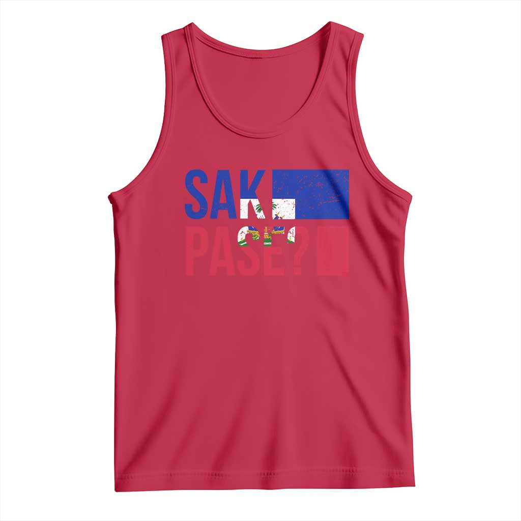 Sak Pase Haitian Creole Tank Top Haiti Flag Heritage Pride
