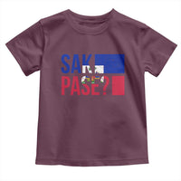 Sak Pase Haitian Creole Toddler T Shirt Haiti Flag Heritage Pride