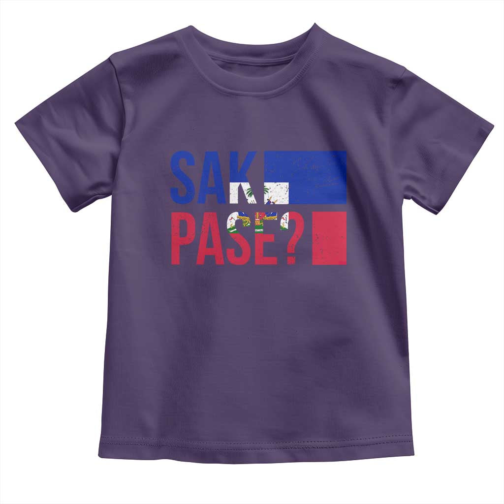 Sak Pase Haitian Creole Toddler T Shirt Haiti Flag Heritage Pride