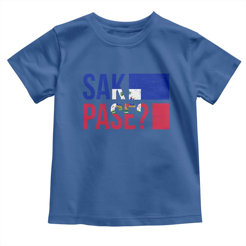 Sak Pase Haitian Creole Toddler T Shirt Haiti Flag Heritage Pride