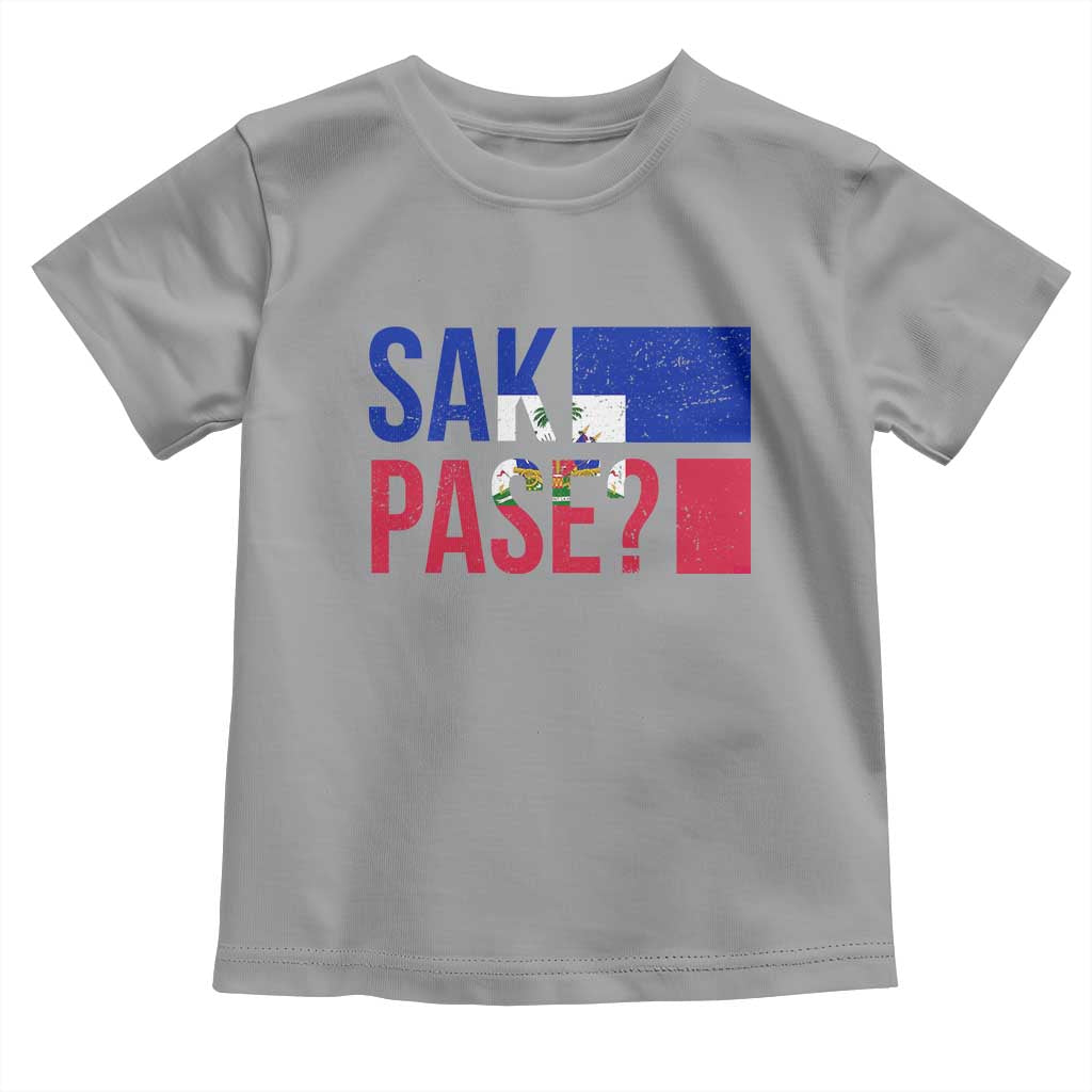 Sak Pase Haitian Creole Toddler T Shirt Haiti Flag Heritage Pride