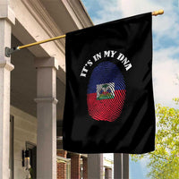 It's In My DNA Haitian Flag Fingerprint Graphic Garden Flag Haiti Heritage Pride