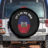 It's In My DNA Haitian Flag Fingerprint Graphic Spare Tire Cover Haiti Heritage Pride