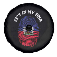 It's In My DNA Haitian Flag Fingerprint Graphic Spare Tire Cover Haiti Heritage Pride