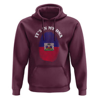 It's In My DNA Haitian Flag Fingerprint Graphic Hoodie Haiti Heritage Pride