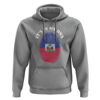 It's In My DNA Haitian Flag Fingerprint Graphic Hoodie Haiti Heritage Pride