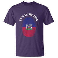 It's In My DNA Haitian Flag Fingerprint Graphic T Shirt Haiti Heritage Pride