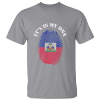 It's In My DNA Haitian Flag Fingerprint Graphic T Shirt Haiti Heritage Pride