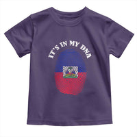 It's In My DNA Haitian Flag Fingerprint Graphic Toddler T Shirt Haiti Heritage Pride