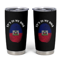 It's In My DNA Haitian Flag Fingerprint Graphic Tumbler Cup Haiti Heritage Pride