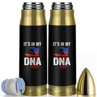 It's In My DNA Haitian Map and Fingerprint Flag Graphic Bullet Tumbler Haiti Heritage Pride
