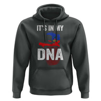It's In My DNA Haitian Map and Fingerprint Flag Graphic Hoodie Haiti Heritage Pride