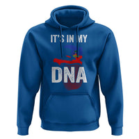 It's In My DNA Haitian Map and Fingerprint Flag Graphic Hoodie Haiti Heritage Pride