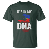 It's In My DNA Haitian Map and Fingerprint Flag Graphic T Shirt Haiti Heritage Pride