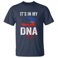 It's In My DNA Haitian Map and Fingerprint Flag Graphic T Shirt Haiti Heritage Pride