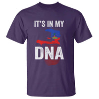 It's In My DNA Haitian Map and Fingerprint Flag Graphic T Shirt Haiti Heritage Pride
