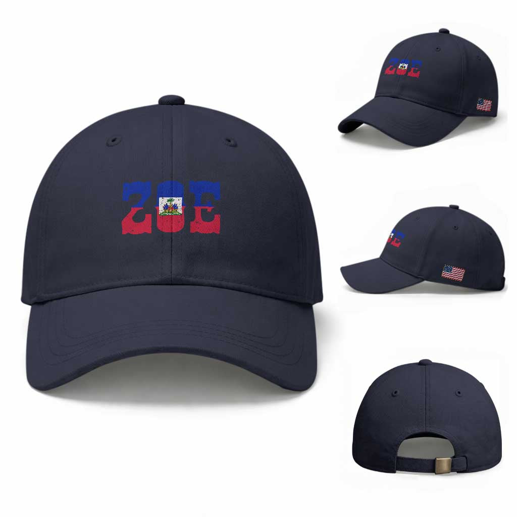 Zoe Haitian Pride Baseball Cap Haiti Flag Culture Heritage Pride