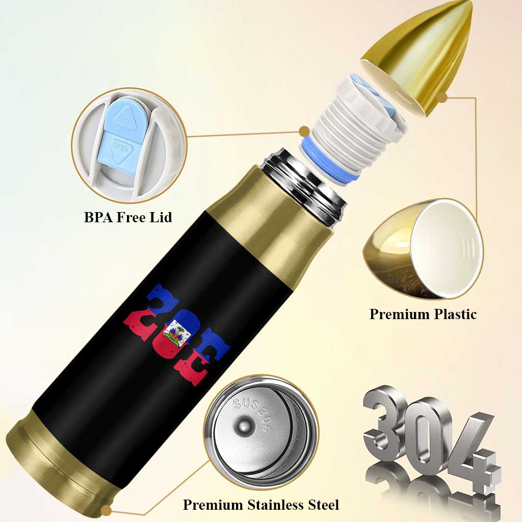 Zoe Haitian Pride Bullet Tumbler Haiti Flag Culture Heritage Pride