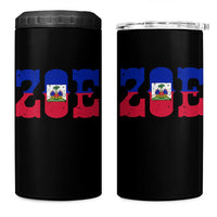 Zoe Haitian Pride 4 in 1 Can Cooler Tumbler Haiti Flag Culture Heritage Pride