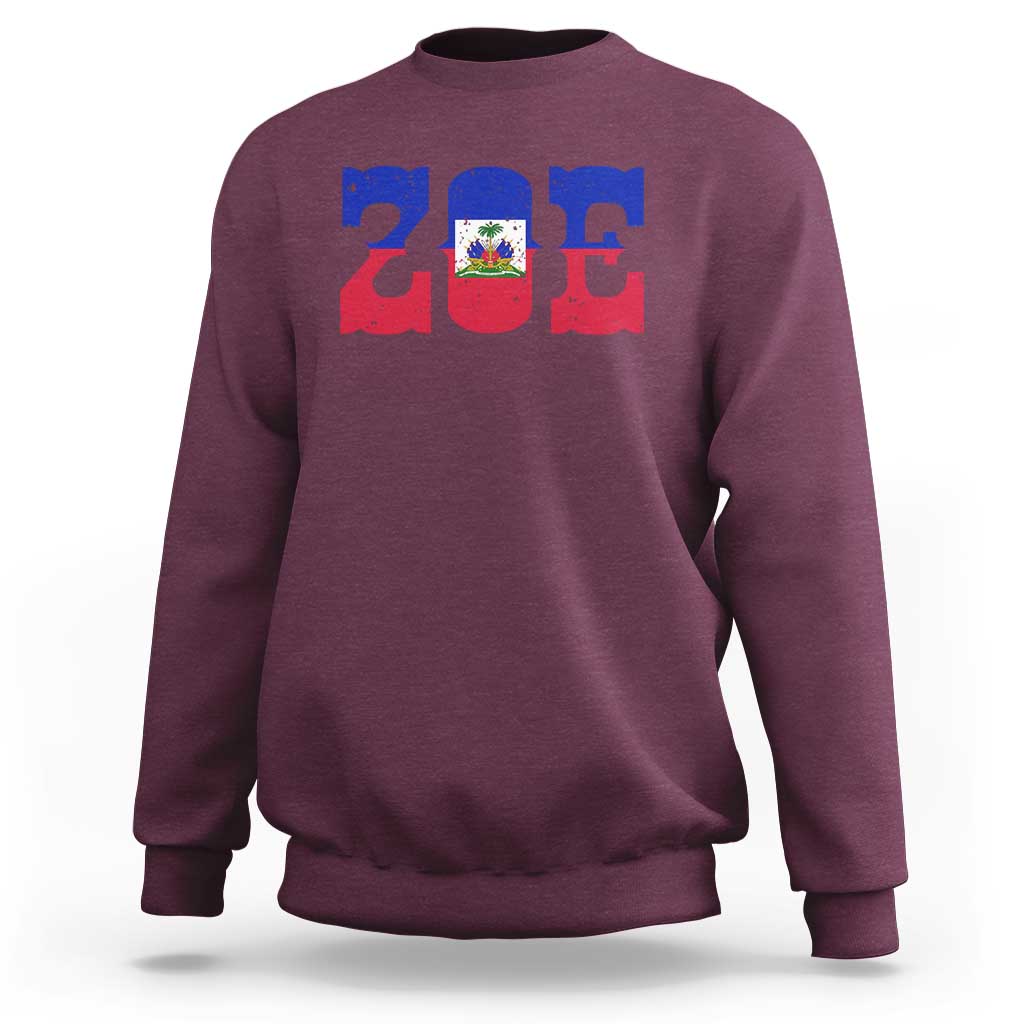 Zoe Haitian Pride Sweatshirt Haiti Flag Culture Heritage Pride