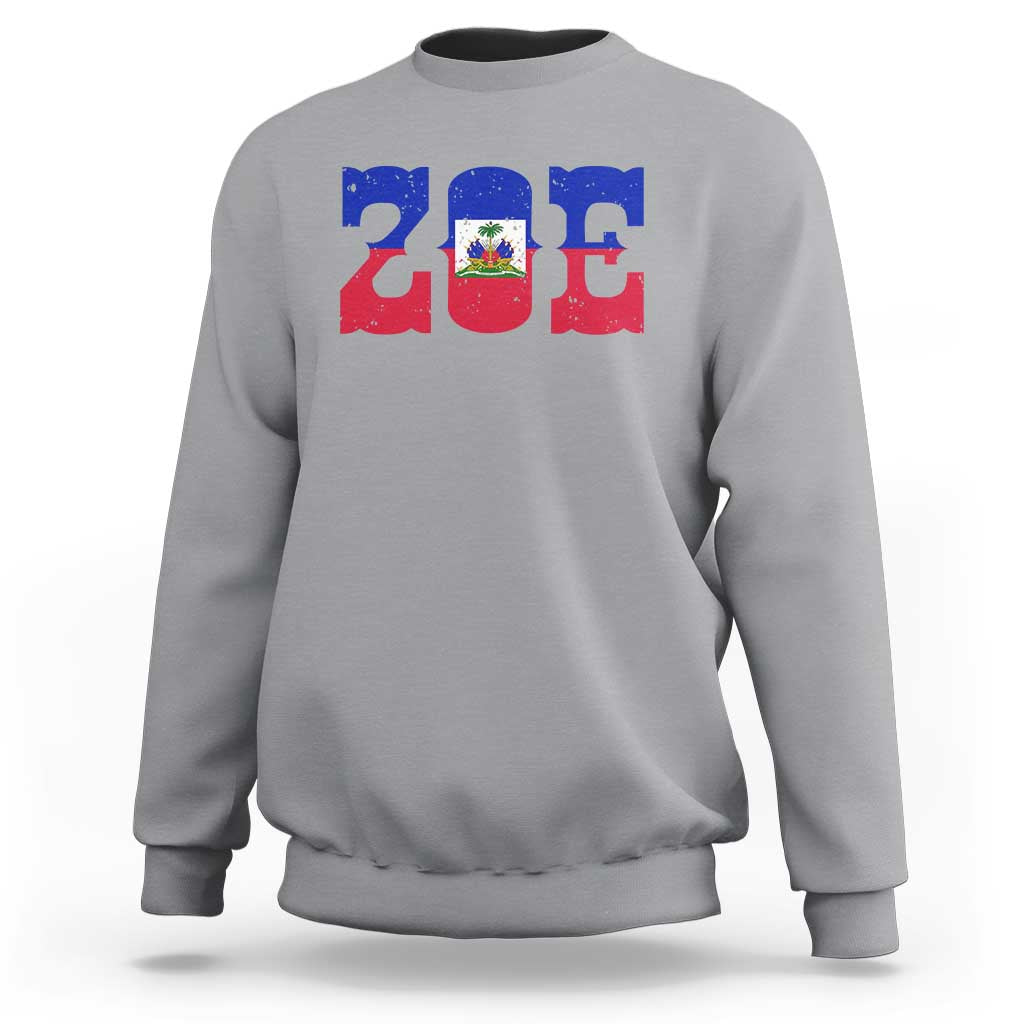 Zoe Haitian Pride Sweatshirt Haiti Flag Culture Heritage Pride