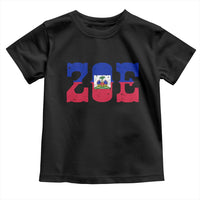 Zoe Haitian Pride Toddler T Shirt Haiti Flag Culture Heritage Pride