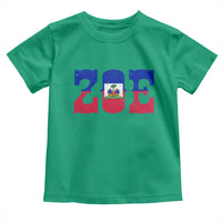 Zoe Haitian Pride Toddler T Shirt Haiti Flag Culture Heritage Pride