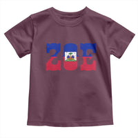 Zoe Haitian Pride Toddler T Shirt Haiti Flag Culture Heritage Pride