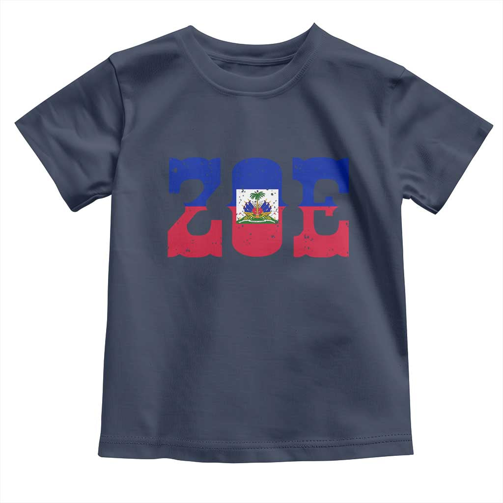 Zoe Haitian Pride Toddler T Shirt Haiti Flag Culture Heritage Pride