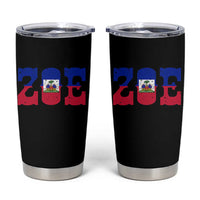 Zoe Haitian Pride Tumbler Cup Haiti Flag Culture Heritage Pride