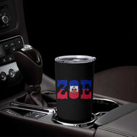 Zoe Haitian Pride Tumbler Cup Haiti Flag Culture Heritage Pride