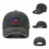 Zoe Haitian Pride Washed Cotton Baseball Cap Haiti Flag Culture Heritage Pride