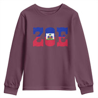 Zoe Haitian Pride Youth Sweatshirt Haiti Flag Culture Heritage Pride