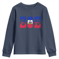 Zoe Haitian Pride Youth Sweatshirt Haiti Flag Culture Heritage Pride