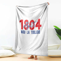 Haiti 1804 Ayiti Nou La Toujou Throw Blanket Independence Haiti Heritage Pride