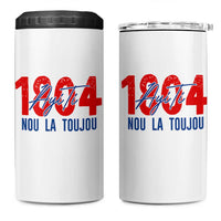 Haiti 1804 Ayiti Nou La Toujou 4 in 1 Can Cooler Tumbler Independence Haiti Heritage Pride