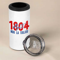 Haiti 1804 Ayiti Nou La Toujou 4 in 1 Can Cooler Tumbler Independence Haiti Heritage Pride