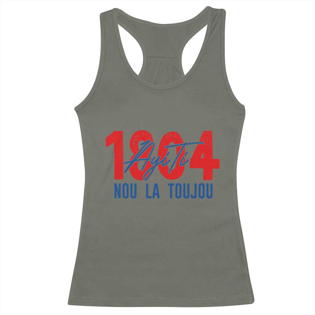 Haiti 1804 Ayiti Nou La Toujou Racerback Tank Top Independence Haiti Heritage Pride