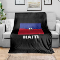 Vintage Distressed Haiti Flag Throw Blanket Haitian Heritage Pride