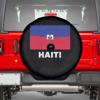 Vintage Distressed Haiti Flag Spare Tire Cover Haitian Heritage Pride
