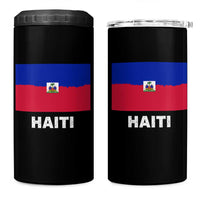 Vintage Distressed Haiti Flag 4 in 1 Can Cooler Tumbler Haitian Heritage Pride