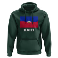 Vintage Distressed Haiti Flag Hoodie Haitian Heritage Pride