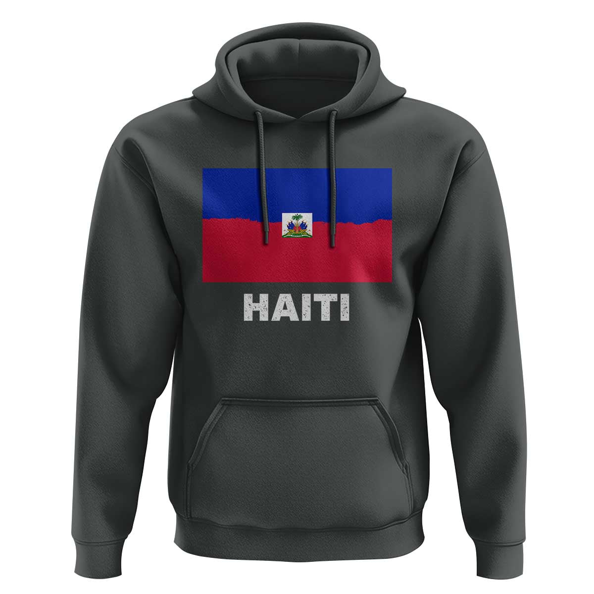 Vintage Distressed Haiti Flag Hoodie Haitian Heritage Pride