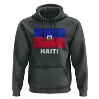 Vintage Distressed Haiti Flag Hoodie Haitian Heritage Pride